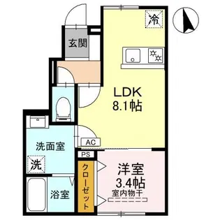 RELUXIA【1階】の間取り