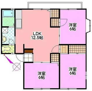 クレール絹の台【2階】の間取り