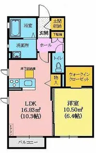 パス・アミーゴII【1階】の間取り