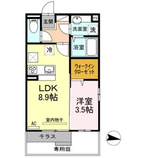 リンメイプル【1階】の間取り