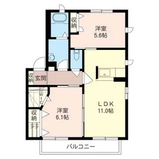 グラシューズムツミV【2階】の間取り