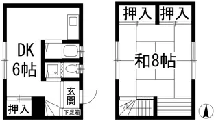 大阪府池田市姫室町【一戸建】の間取り