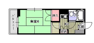 パルデンス藤井【2階】の間取り