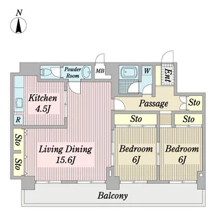 サンマインド【5階】の間取り