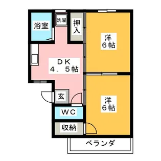 フォーブル竜宮【2階】の間取り