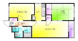 キャッスルマンション【3階】の間取り
