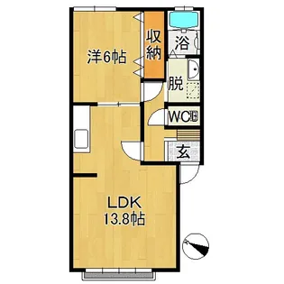 ハイセレールアイ【2階】の間取り