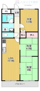 リバティグリーン【3階】の間取り
