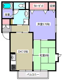 ショコラハウス【2階】の間取り