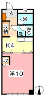 ベルマンション【2階】の間取り