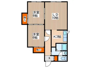 キャッスル・ヴィレッジ【2階】の間取り