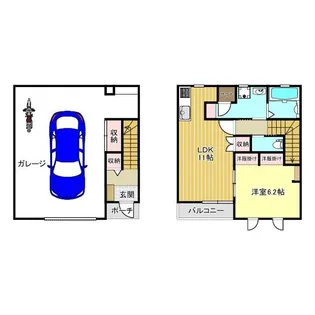 1LDKの間取り画像