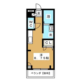 ルシミエント B【1階】の間取り