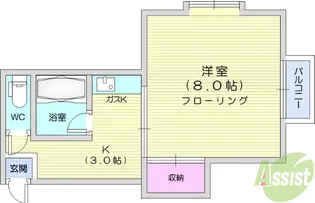 メゾンドボヌール【1階】の間取り
