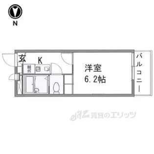 レオパレスアルモニ1【2階】の間取り