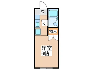 第2ヒカリハイツ【1階】の間取り