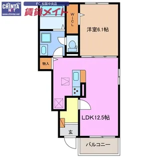 ヒカルサ松阪長月町【1階】の間取り