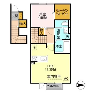 新潟県上越市頸城区西福島【アパート】の間取り