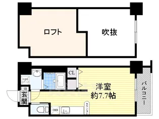 エグゼ大阪BAY【8階】の間取り