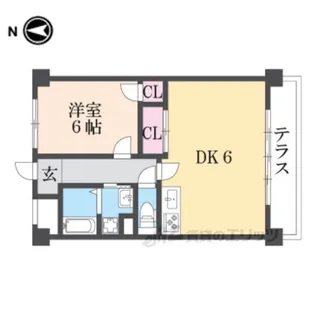 エルベくずは並木【1階】の間取り