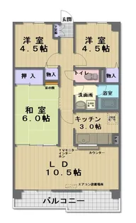 ビラ玉川学園台【2階】の間取り