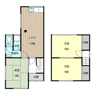 愛知県愛西市町方町南堤外【一戸建】の間取り