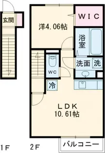 グランヴェールII【2階】の間取り
