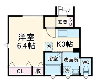 ローズビブレ小山【1階】の間取り