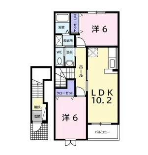 フルール メゾン A【2階】の間取り