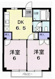 ファーストヒルズA【2階】の間取り