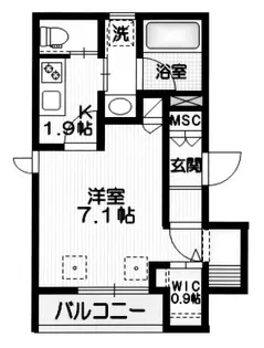 神奈川県川崎市川崎区渡田新町3【マンション】の間取り