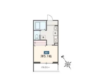 埼玉県新座市野火止6【アパート】の間取り