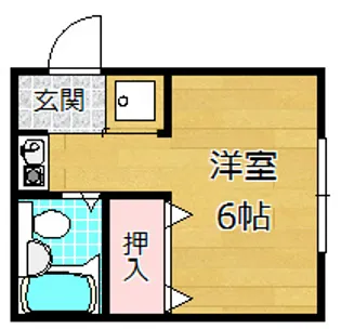 コーポラス禁野【2階】の間取り