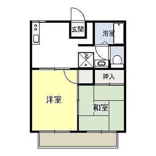 2DKの間取り画像