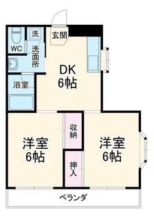 セントラルロゼ417【2階】の間取り