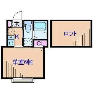 モンステラ妙蓮寺B【1階】の間取り