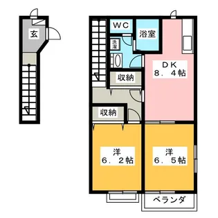 ホームブレッシング【2階】の間取り