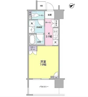 フレアージュ恵比寿【3階】の間取り