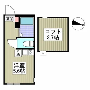 ユナイト横浜アリョーナ【2階】の間取り