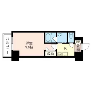 シャルール新宿【8階】の間取り