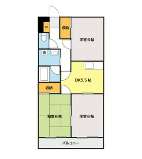 エクシヴ宮ノ上【3階】の間取り