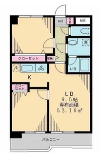 ルミエール【4階】の間取り