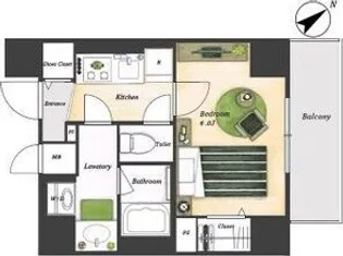 東京都江東区永代2【マンション】の間取り