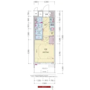 愛知県名古屋市中区大須1【マンション】の間取り