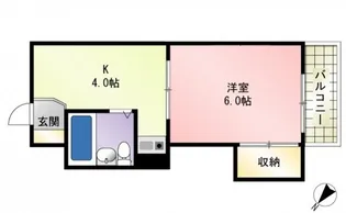 コーポ梶岡【5階】の間取り