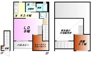 クォーレプレッソ【2階】の間取り