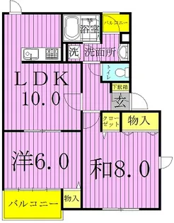 ファンタジーB【1階】の間取り