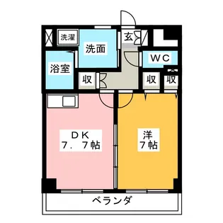 スプリングプレイス【3階】の間取り