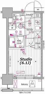 ガーラ・プレシャス川崎【5階】の間取り