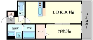 グランパシフィック花園innovation【8階】の間取り